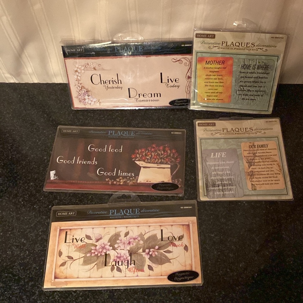 Variety Of 5 New Magnetic Plaques